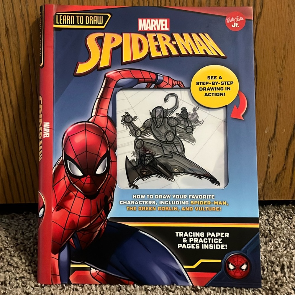 Marvel Spider- Man Learn To Draw Book